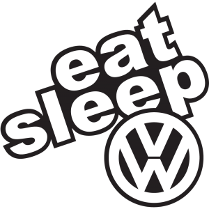 Sticker Eat Sleep Volkswagen