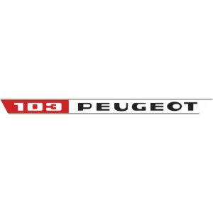 Autocollant 103 Peugeot Gauche