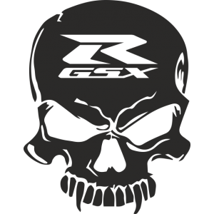 Sticker Suzuki GSXR SKULL