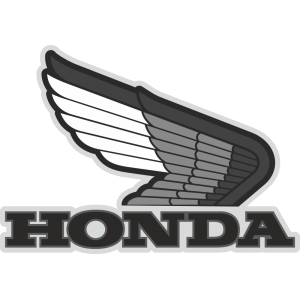 Autocollant Honda Gris Droite