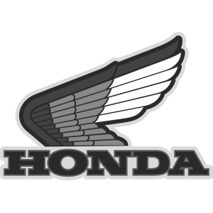 Autocollant Honda Gris Gauche