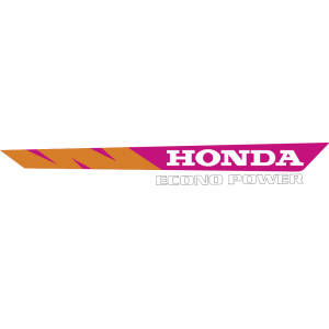 Autocollant Honda Moto Econo Power Droite