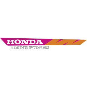 Autocollant Honda Moto Econo Power Gauche