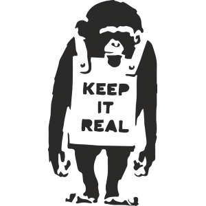 Sticker Banksy Keep It Real