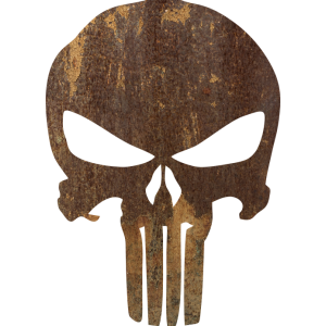 Autocollant The Punisher Rust