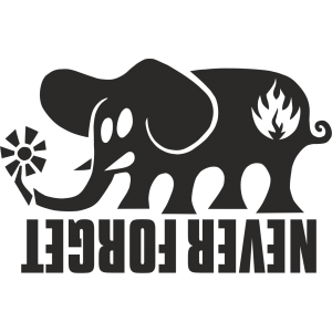 Sticker Black Label Elephant