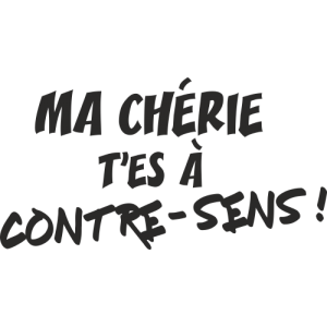 Sticker Contre-sens Bande Organisée