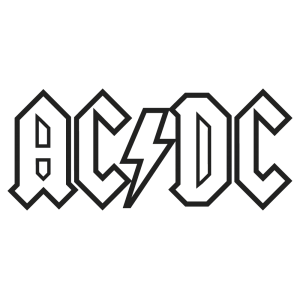 Sticker ACDC Ajouré