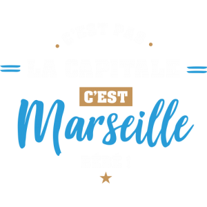 Autocollant C'est pas la Capitale c'est Marseille