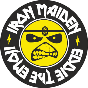 Sticker Iron Maiden Eddie The Emoji