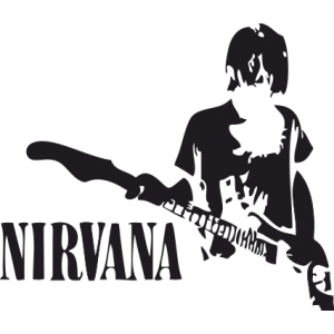 Sticker Nirvana Cobain