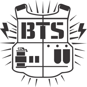 Sticker BTS Bangtan Boys Ajouré