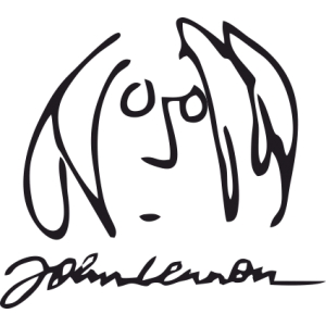 Sticker John Lennon Signature