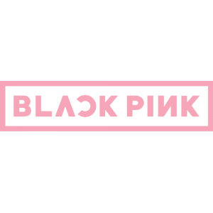 Autocollant Black Pink Logo Rose