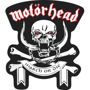 Autocollant Motorhead March or Die Skull