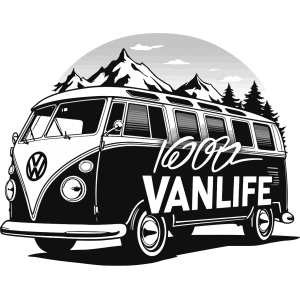 Autocollant Van Life VW Nature 4