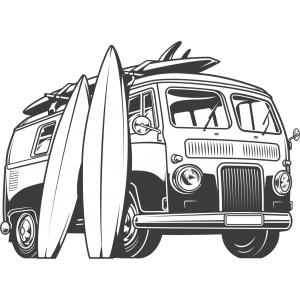 Autocollant Van de Surfeurs 2