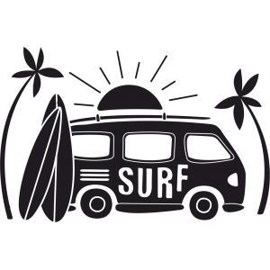 Sticker Van Surf