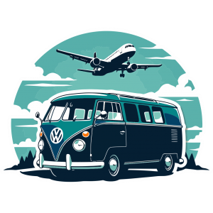 Autocollant Van VW Vacances