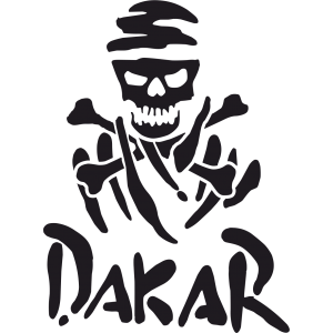 Sticker Dakar Skull