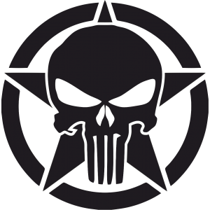 Sticker Etoile U.S Punisher