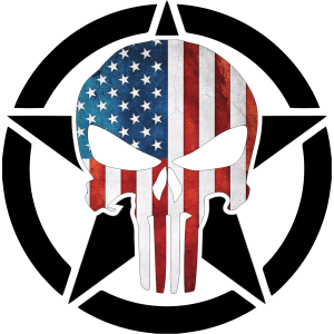 Sticker Etoile U.S Punisher modèle 3