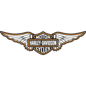 Autocollant Ailes Harley-Davidson Motorcycles