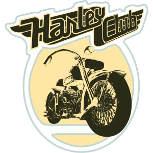 Autocollant moto Harley Club