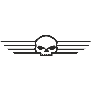 Sticker Harley-Davidson Skull Wings