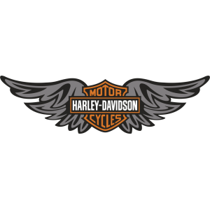 Autocollant Ailes Harley Davidson Motorcycles