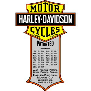 Autocollant Harley-Davidson Vintage Calendar