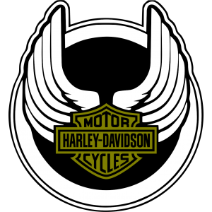 Autocollant Harley-Davidson Motorcycles Logo rond