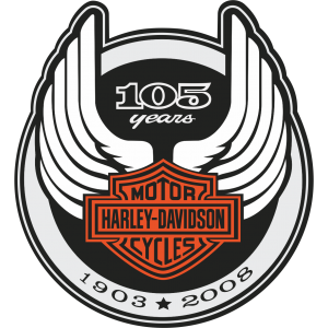 Autocollant Harley-Davidson 1903-2008