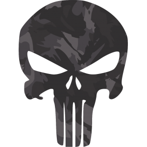 Autocollant The Punisher Skull Camo