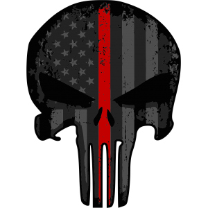 Autocollant Punisher USA Flag modèle 3