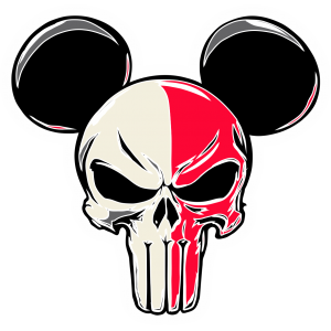 Autocollant Punlisher Mickey Mouse modèle 2