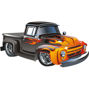 Autocollant Voiture Hot Rod Cartoon modèle 4