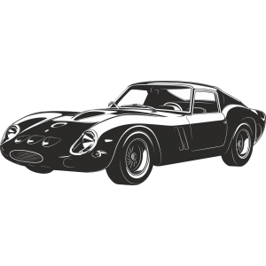 Autocollant Voiture Ferrari 250 GTO Silhouette