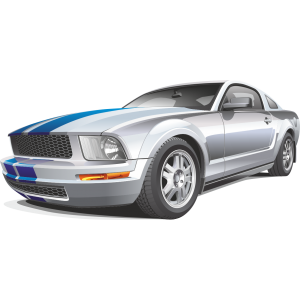 Autocollant Voiture Ford Mustang Shelby GT-500