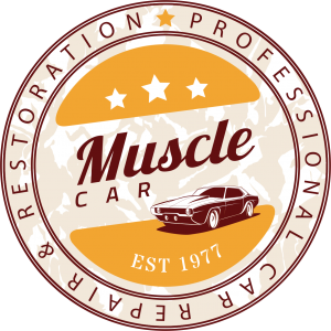 Autocollant Muscle Car Restoration