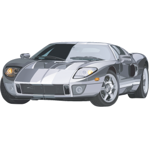 Autocollant Voiture Ford GT Silhouette