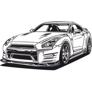 Autocollant Voiture Nissan GTR