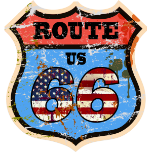 Autocollant Route 66