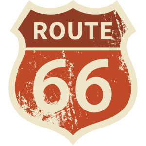 Autocollant Route 66 modèle 3