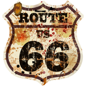 Autocollant Route 66 modèle 5