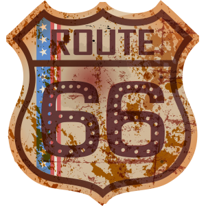 Autocollant Route 66 modèle 7