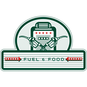 Autocollant Enseigne Fuel & Food