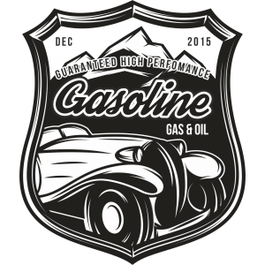 Autocollant Vintage Gasoline