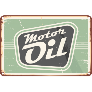 Autocollant Panneau Vintage Motor Oil