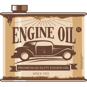 Autocollant Bidon Engine Oil